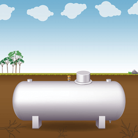 Citerne propane enterrée